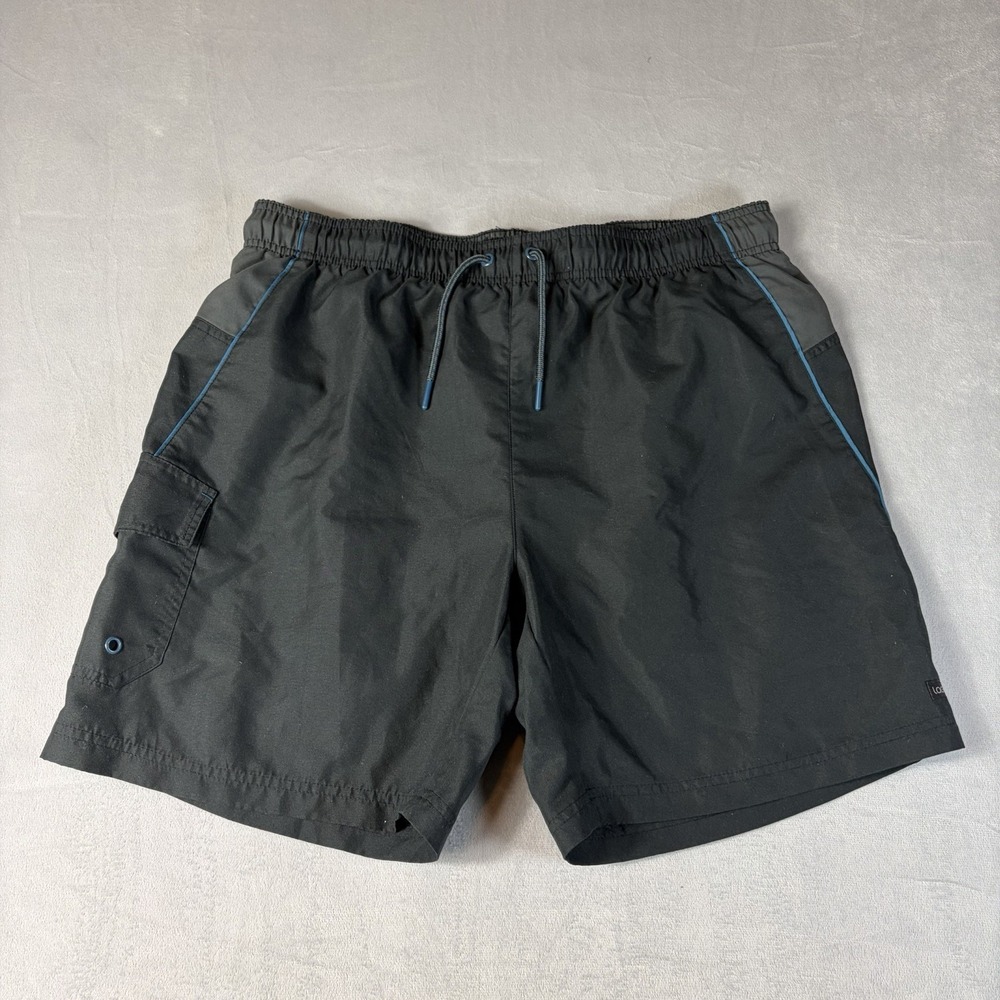 Laguna Men Active Shorts Size Large Black  Elastic‎ Waist pre-owened good